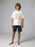 Lot 2 pyjama short surf anthracite - vertbaudet enfant 