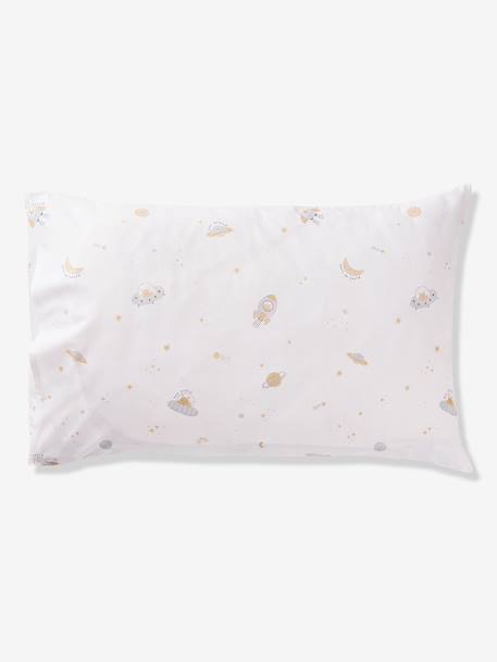 Parure housse de couette et taie d'oreiller écru - vertbaudet enfant 