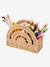 Pot crayons corde de papier arc-en-ciel beige - vertbaudet enfant 