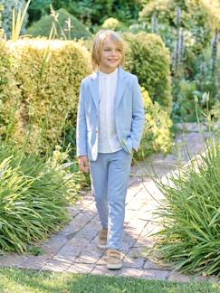 -Ensemble céremonie chemise col Mao, veste et pantalon garçon