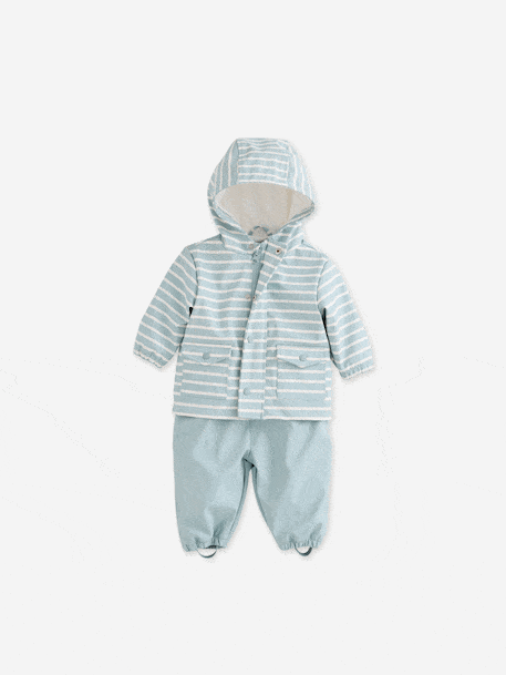 Ensemble pluie bébé garçon ciré et pantalon  - vertbaudet enfant
