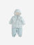 Regenjas en broek babyset voor jongens grijsblauw - vertbaudet enfant 