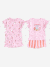 Lot 2 pyjashorts manches courtes fille rose - vertbaudet enfant 