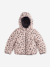 Doudoune fille légère réversible anthracite+mauve+rose pâle - vertbaudet enfant 