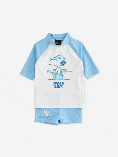 SNOOPY UV-werend badpak hemelsblauw - vertbaudet enfant 