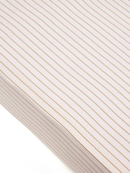Drap housse bébé jersey rayé rayé marron - vertbaudet enfant 