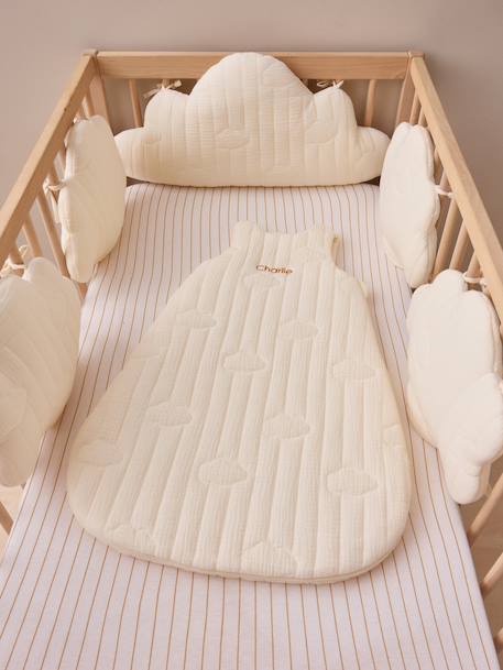 Bedbumper / parkomtrek kussens wolken ecru - vertbaudet enfant 