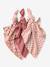 Set van 3 lange baby luiers van katoenen gaas roze, bedrukt - vertbaudet enfant 