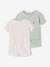 Lot 2 pyjashorts fille pratique vert sauge - vertbaudet enfant 