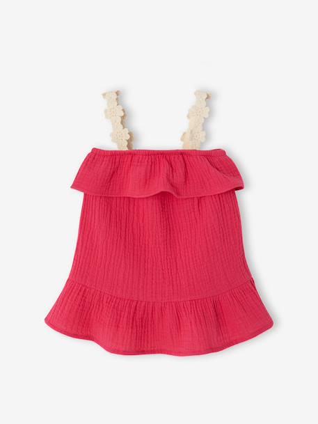 Ensemble robe bandana bébé fille framboise - vertbaudet enfant 