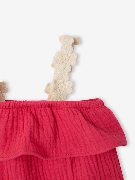 Ensemble robe bandana bébé fille framboise - vertbaudet enfant 