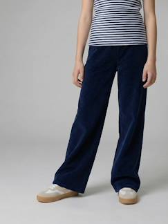 -Pantalon large velours