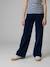 Pantalon large velours marine - vertbaudet enfant 