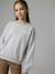Sweat essentiel fille Jonen gris chiné - vertbaudet enfant 