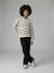Sweater met wijde pasvorm bruin+marineblauw+vanille - vertbaudet enfant 