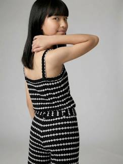 -Débardeur en maille fantaisie fille