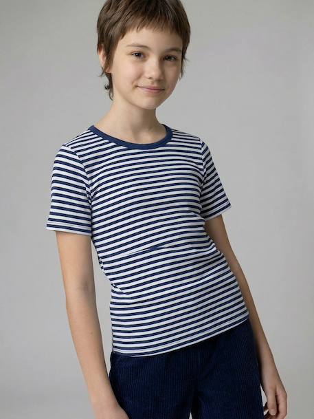 Lot 3 T-shirt côtelé écru - vertbaudet enfant 