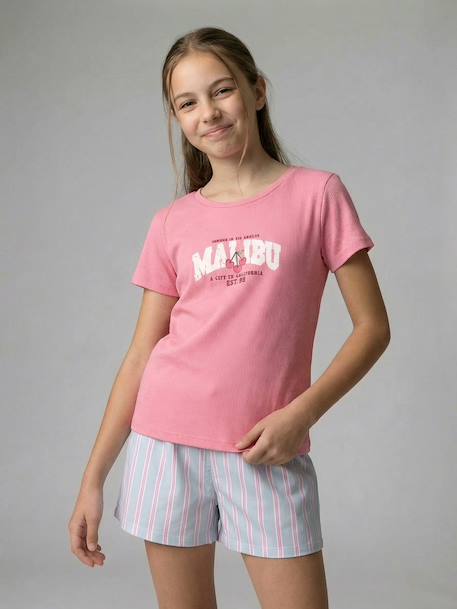 Lot 2 pyjashort manches courtes blanc - vertbaudet enfant 