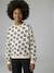 Sweat coupe large marine+marron+vanille - vertbaudet enfant 