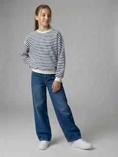 -Wijde broek denim voor meisjes