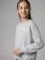 Sweat essentiel fille Jonen gris chiné - vertbaudet enfant 