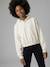 Sweat fille capuche sport vanille - vertbaudet enfant 