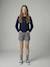 Gilet fille marine+vert sauge - vertbaudet enfant 