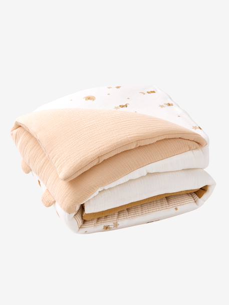 Tapis de sol patchwork coton beige - vertbaudet enfant 