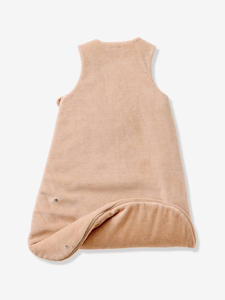 Baby trappelzak  fluweel / velours  rib beige - vertbaudet enfant 