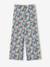 Pantalon fille large motifs fleurs vanille+vert - vertbaudet enfant 