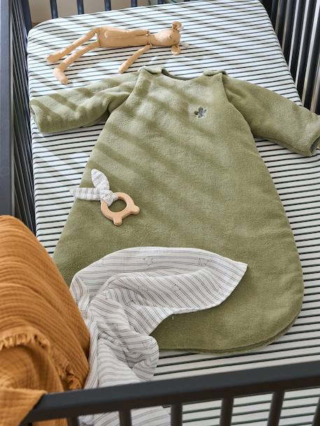 Gigoteuse en polaire ALASKA Basics gris+kaki+marine+moutarde+rose+vert - vertbaudet enfant 