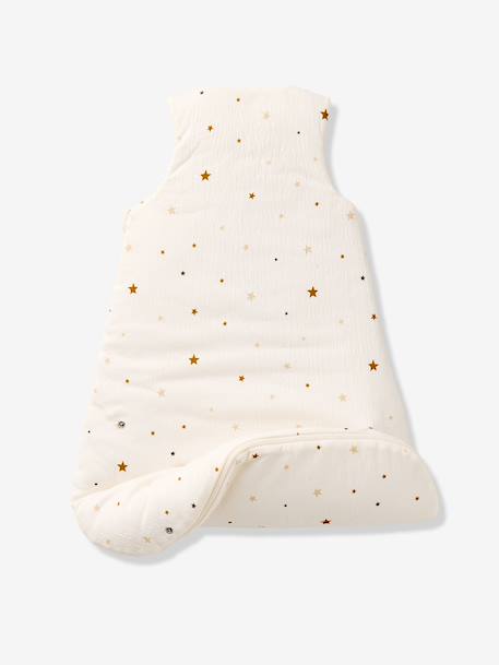 Trappelzak baby van gewafelde jersey ecru - vertbaudet enfant 