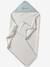 Cape de bain personnalisable et gant de toilette MARGUERITE bleu imprimé - vertbaudet enfant 
