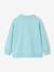 Sweater met ronde hals en lange mouwen blauwgroen+lichtgeel+mango - vertbaudet enfant 