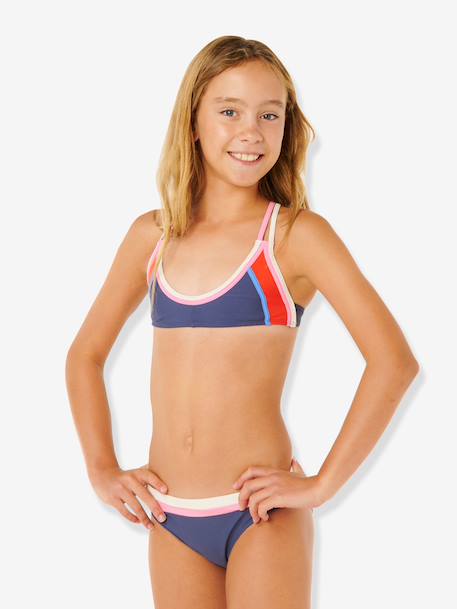 Maillot de bain 2 pièces Surf Revival fille marine - vertbaudet enfant 