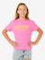 Tee shirt manches courtes fille rose - vertbaudet enfant 