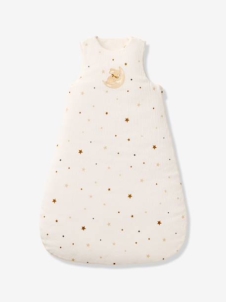 Trappelzak baby van gewafelde jersey ecru - vertbaudet enfant 
