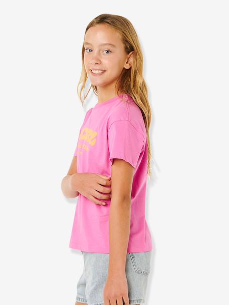 T-shirt met korte mouwen voor meisjes rozen - vertbaudet enfant 