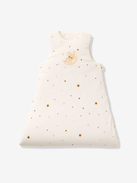 Trappelzak baby van gewafelde jersey ecru - vertbaudet enfant 