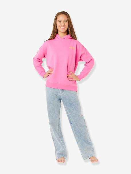 Sweat à capuche fille rose - vertbaudet enfant 