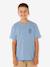 T-shirt manches courtes garçon bleu grisé - vertbaudet enfant 