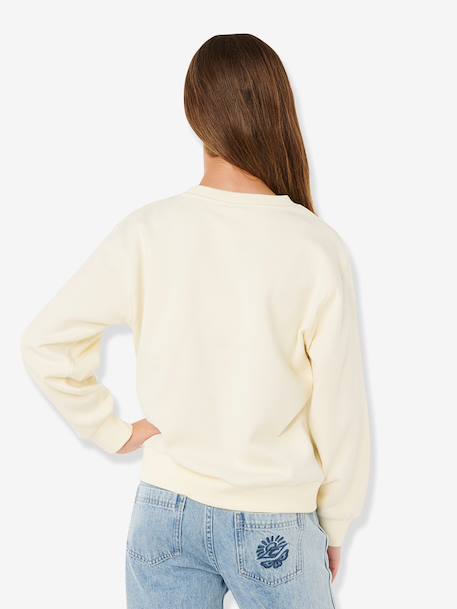 Sweat Sunshine Squad fille écru - vertbaudet enfant 