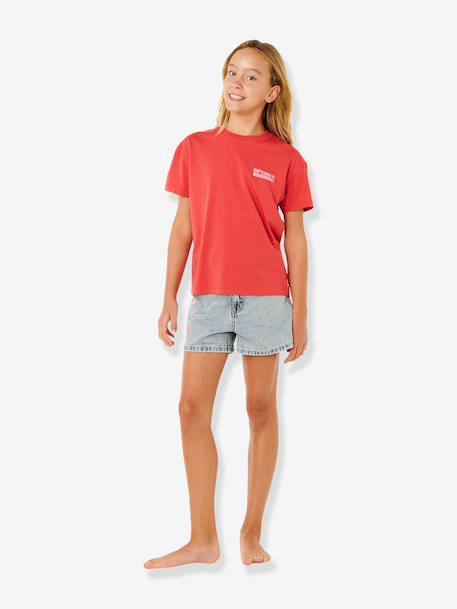 T-shirt met korte mouwen voor meisjes rood - vertbaudet enfant 