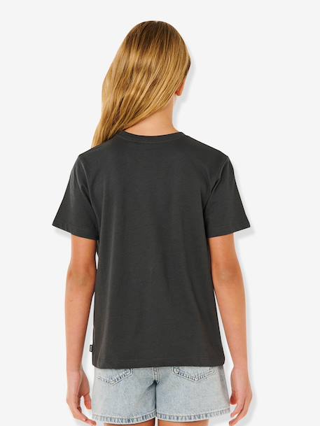 T-shirt met korte mouwen voor meisjes zwart - vertbaudet enfant 