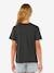T-shirt met korte mouwen voor meisjes zwart - vertbaudet enfant 