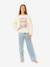 Sweat Sunshine Squad fille écru - vertbaudet enfant 