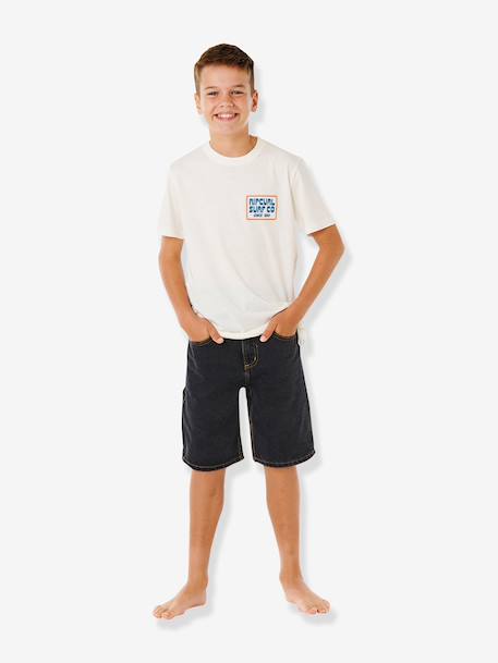 T-shirt garçon manches courtes écru - vertbaudet enfant 