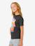 T-shirt manches courtes fille noir - vertbaudet enfant 
