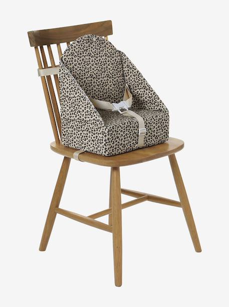Rehausseur de chaise beige imprimé+blanc imprimé+bleu grisé+écru+GRIS+multicolore+noisette+noisette+rayé blanc+rose pâle - vertbaudet enfant 