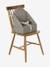 Rehausseur de chaise beige imprimé+blanc imprimé+bleu grisé+écru+GRIS+multicolore+noisette+noisette+rayé blanc+rose pâle - vertbaudet enfant 